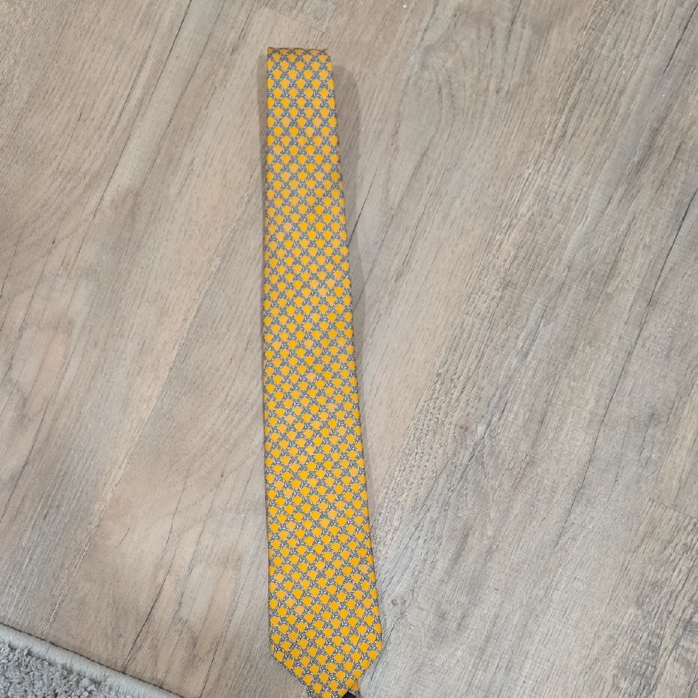 NWT! Brooks Brothers Yellow and Blue Tie!!